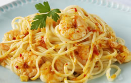  Linguine and Prawn with Chilli and Lemon Dressing   