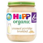 HiPP Organic Creamed Porridge Breakfast Baby Food Jar 6+ Months 