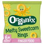 Organix Melty Sweetcorn Organic Rings Baby Snack 6 months+