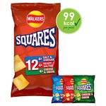 Walkers Squares Variety Multipack Snacks