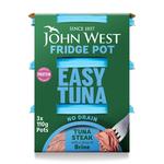 John West No Drain Fridge Pot Tuna Steak In Brine 3 Pack