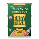 John West No Drain Fridge Pot Tuna Steak In Sunflower Oil