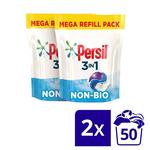 Persil 3 in 1 Laundry Washing Capsules Non Bio 100 Wash
