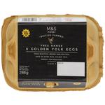 M&S Free Range 6 Golden Yolk Eggs