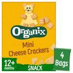 Organix Mini Organic Cheese Crackers Toddler Biscuits, 12 mths+