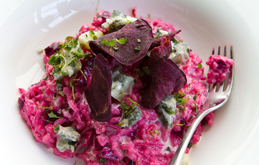 Beetroot and Blue Cheese Risotto