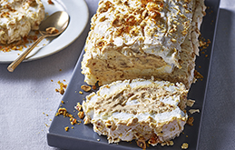 Baileys and Praline Roulade  