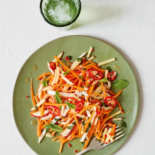 Asian-inspired organic shredded chicken salad