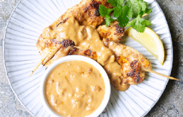 Peanut and ‘Nduja Pesto Chicken Satay