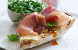 Goat's Cheese and Rowse Honey Ciabatta with Parma Ham 