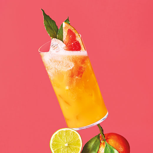 Grapefruit and Bay Sparkling Mocktail