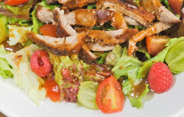 Crispy Duck Salad with Plum Dressing