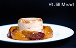 Baked Ricotta with Caramelised Peaches