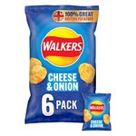 Walkers Cheese & Onion Multipack Crisps