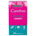 Carefree Cotton Fresh Scented Breathable Pantyliners Single Wrapped