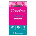Carefree Cotton Breathable Pantyliners Single Wrapped