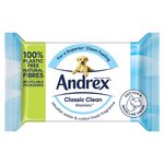 Andrex Classic Clean Washlets Flushable Toilet Wipes Single Pack