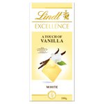 Lindt Excellence Natural Vanilla White Chocolate Bar