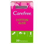 Carefree Breathable Pantyliners with Aloe Single Wrapped