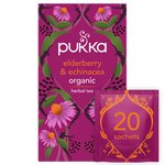 Pukka Tea Herbs Elderberry & Echinacea with Elderflower Tea Bags