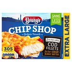 Young's Chip Shop 2 Extra Large Battered Cod Fillets Frozen