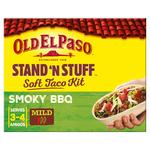Old El Paso Mexican Stand 'N' Stuff Smoky BBQ Taco Kit with Soft Shells