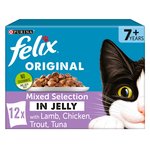 Felix Original Senior 7+ Mixed Selection in Jelly Wet Cat Food 