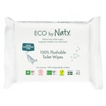 Eco by Naty Unscented Flushable Toilet Wipes