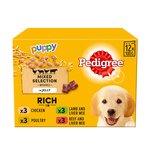 Pedigree Puppy Wet Dog Food Pouches Mixed in Jelly