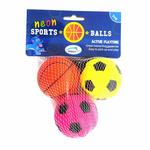 Happy Pet Neon Sports Ball Dog Toy