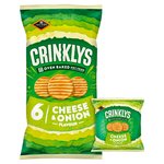 Jacob's Crinkly's Cheese & Onion Flavour Baked Snacks Multipack