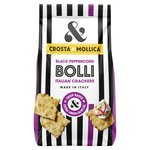 Crosta & Mollica Bolli Italian Crackers with Black Peppercorn