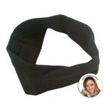 Basicare Black Cotton Headband, super stretchy, one size fits all