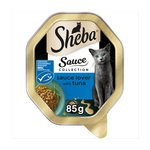 Sheba Sauce Lover Adult Wet Cat Food Tray MSC Tuna in Gravy