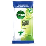 Dettol Antibacterial Biodegradable Lime Multi Surface Cleansing Wipes