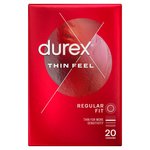 Durex Thin Feel Condoms Enhanced Sensitivity Regular Fit