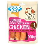Good Boy Jumbo Twisters with Chicken Dog Treats