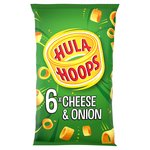 Hula Hoops Cheese & Onion Multipack Crisps 6 Pack