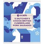 Ocado 12 Butcher's Choice British Cumberland Pork Sausages