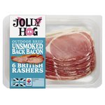 The Jolly Hog 6 Unsmoked Dry Cured Back Bacon Rashers