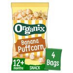 Organix Banana Organic Puffcorn, 12 mths+ Multipack
