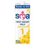 SMA Pro 1 First Infant Milk Ready to Use, From Birth