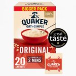 Quaker Oat So Simple Family Pack Original Porridge Sachets Cereal