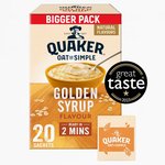 Quaker Oat So Simple Family Pack Golden Syrup Porridge Sachets Cereal