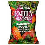 EMILY Veg Crisps Rainbow Roots Sweet Potato, Carrot & Beetroot 