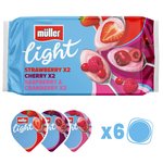 Muller Light Red Fruits Fat Free Yogurts 
