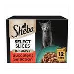 Sheba Select Slices Cat Food Pouches Succulent Selection in Gravy 