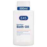 E45 Emollient Bath Oil, to moisturise dry, itchy skin 