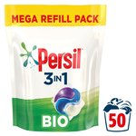 Persil 3 in 1 Laundry Washing Capsules Bio 50 Wash 