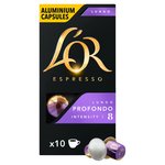 L'OR Lungo Profondo Coffee Pods x10 Intensity 8